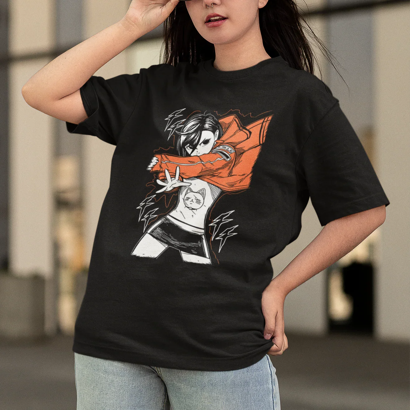 Camiseta Básica Unissex Ayase- preto