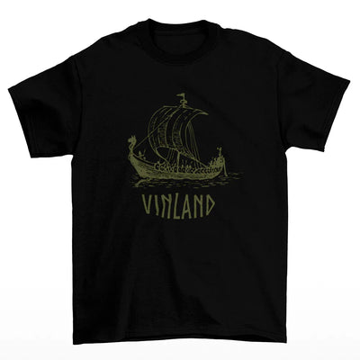 Camiseta Basica Vinland Saga Vinland Ship-preto