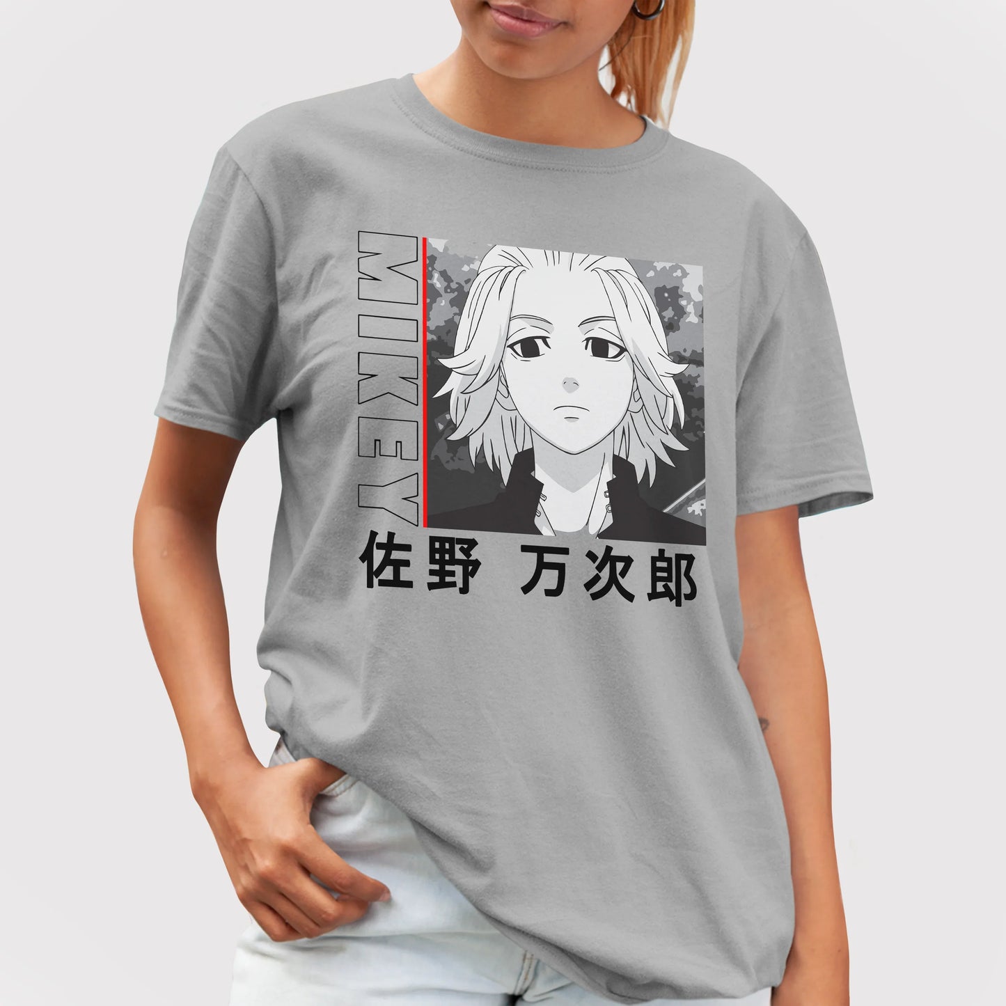 Camiseta Tokyo Revengers Mikey Cinza