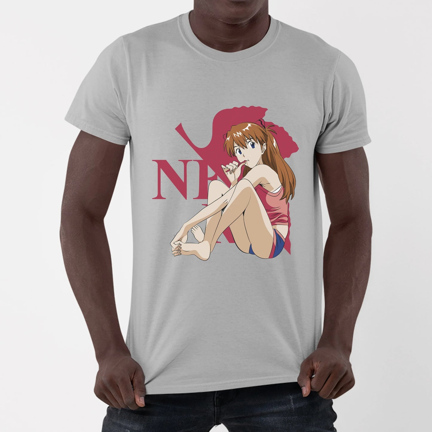 Camiseta Básica Asuka Langley Evangelion
