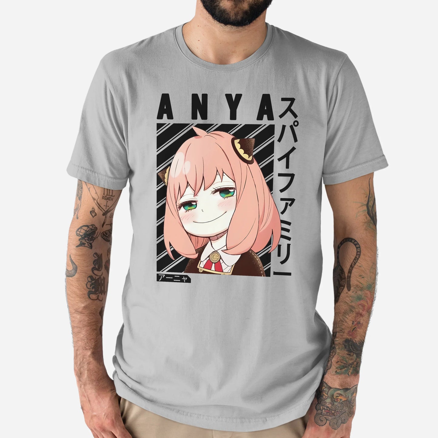 Camiseta Spy X Family Anya-cinza
