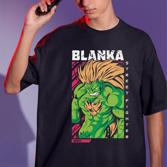 Camiseta Básica Street Fighter Blanka