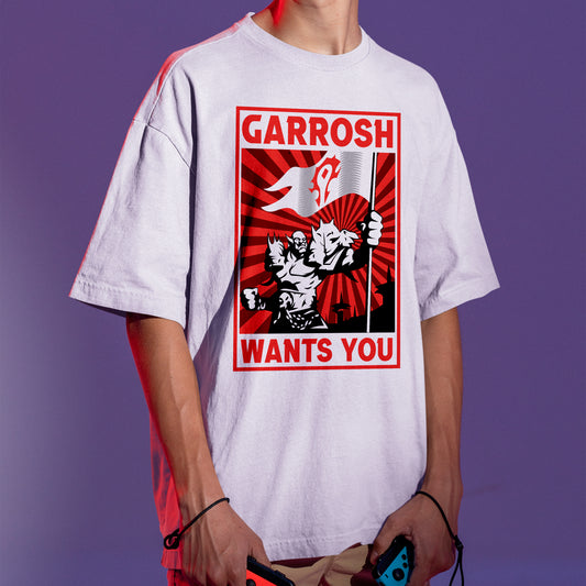 Camiseta Básica Garrosh Wants You WoW