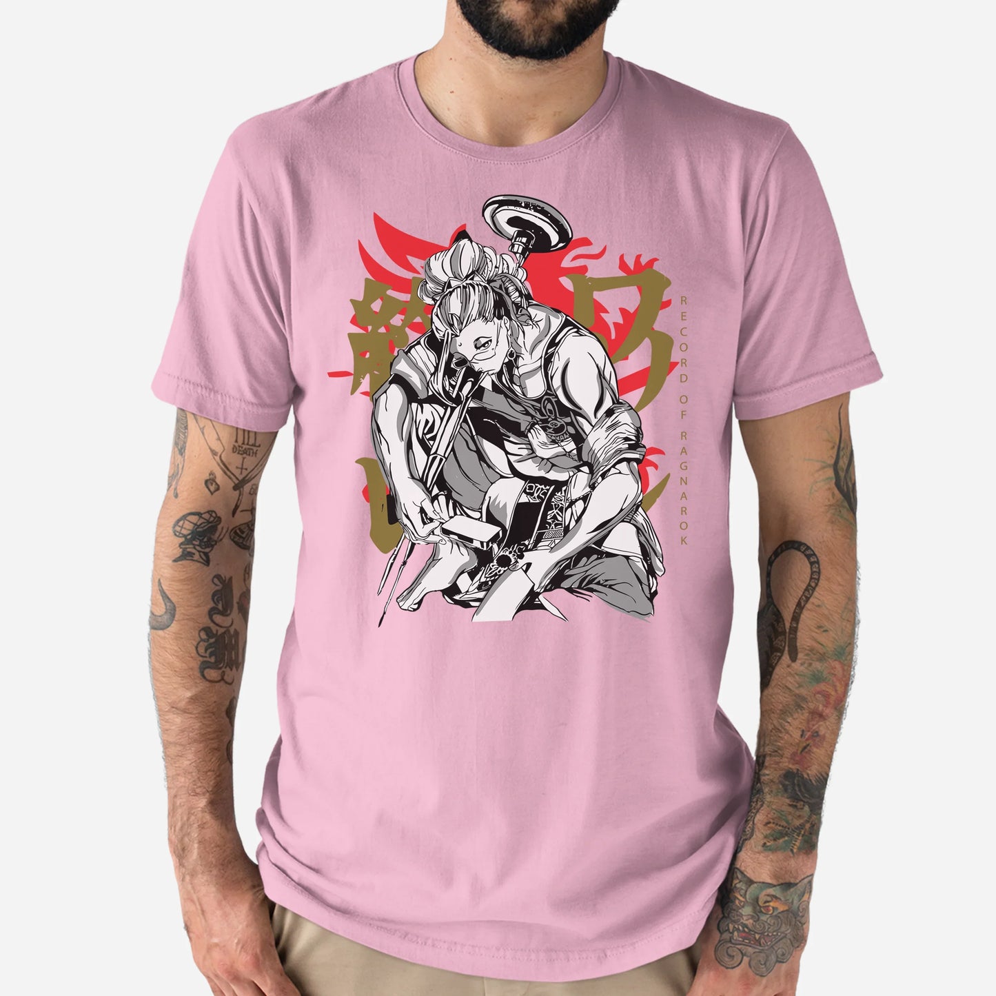 Camiseta Record Of Ragnarok Buda-rosa bebe