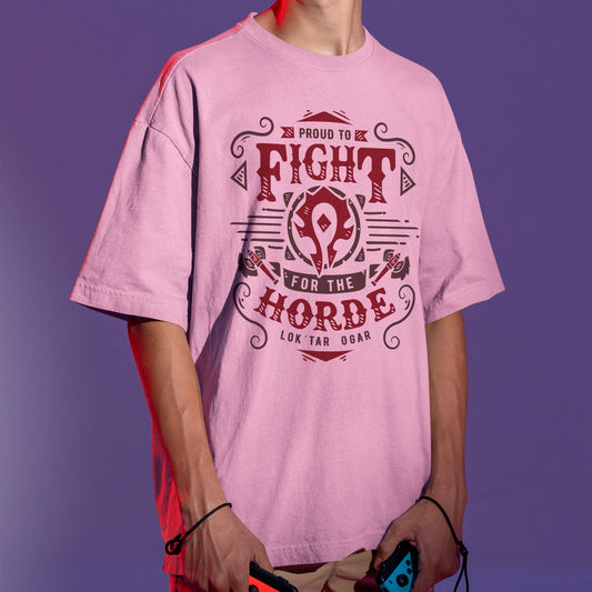 Camiseta Básica Fight for the Horde World of Warcraft
