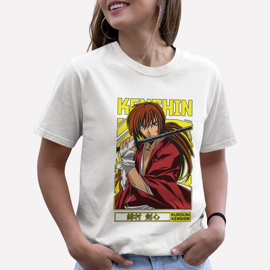 Camiseta Básica Kenshin Hitokiri Battousai Samurai X
