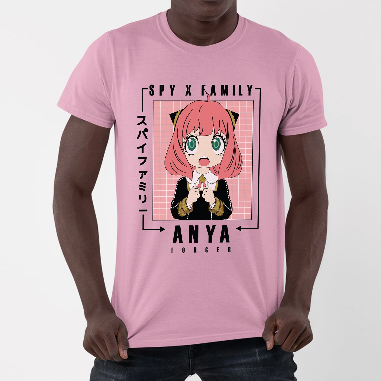 Camiseta Anya Fofinha Spy x Family-rosa bebe