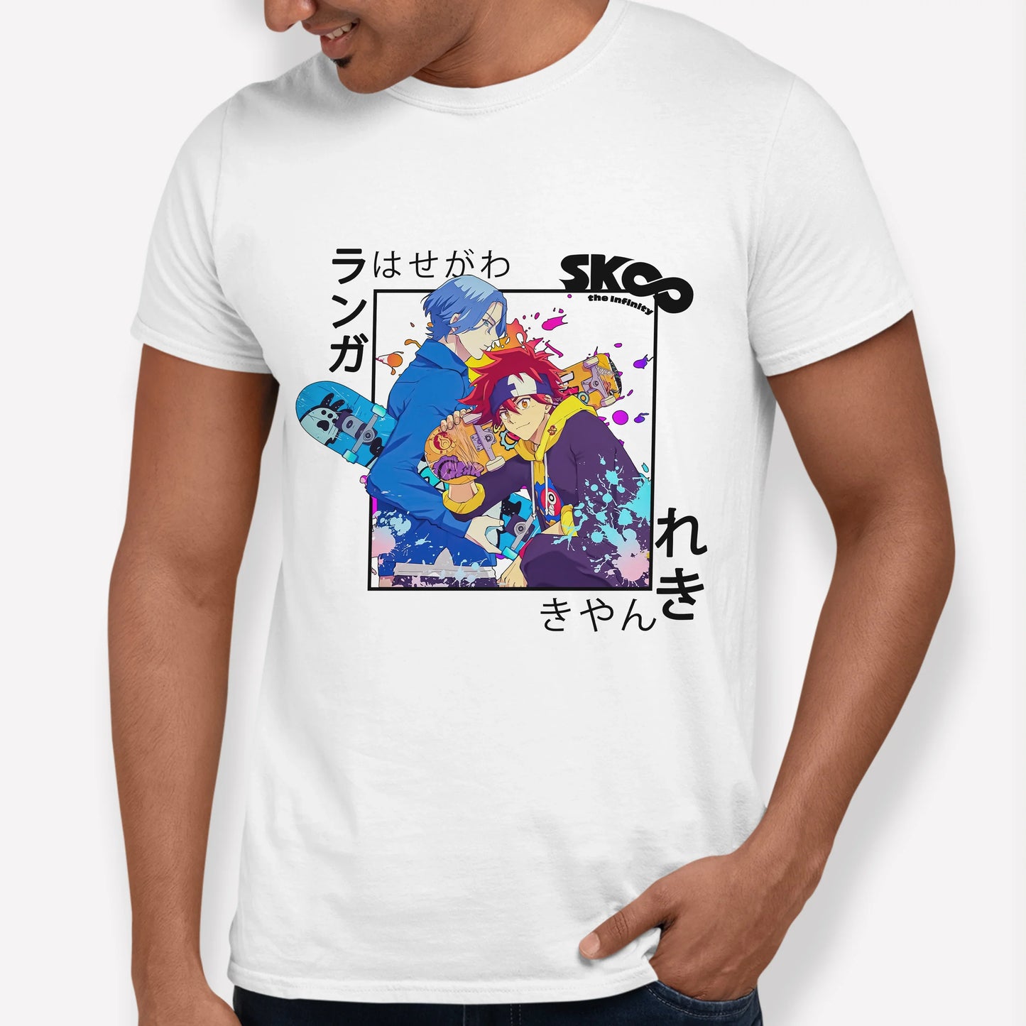 Camiseta Básica Amigos Reki Langa SK8 The Infinity