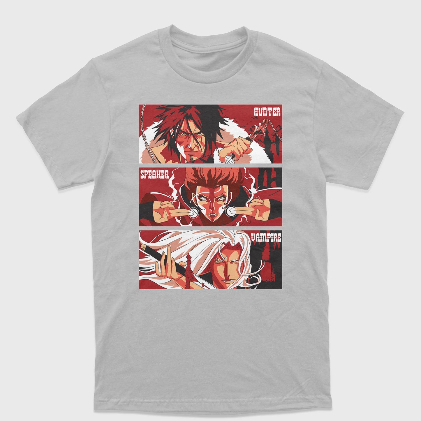 Camiseta Anime Castlevania Vampire Speaker Hunter