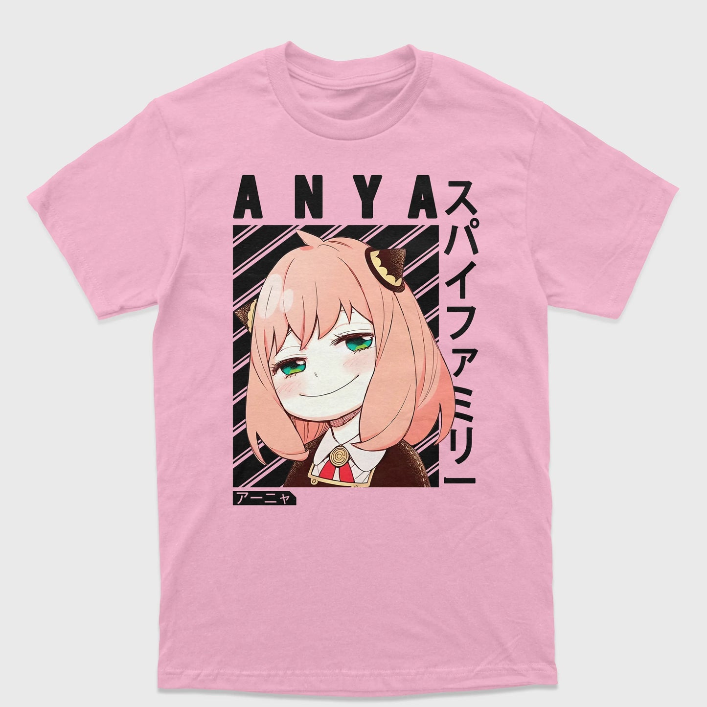 Camiseta Spy X Family Anya-rosa bebe