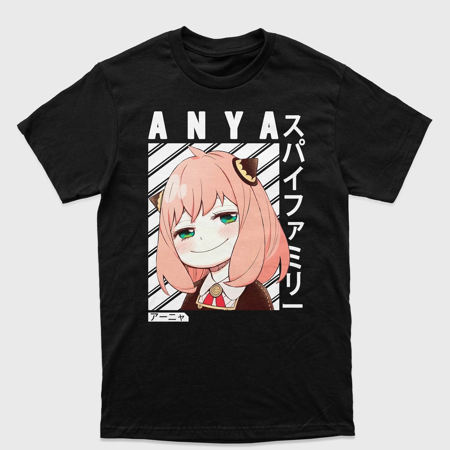 Camiseta Spy X Family Anya-preto