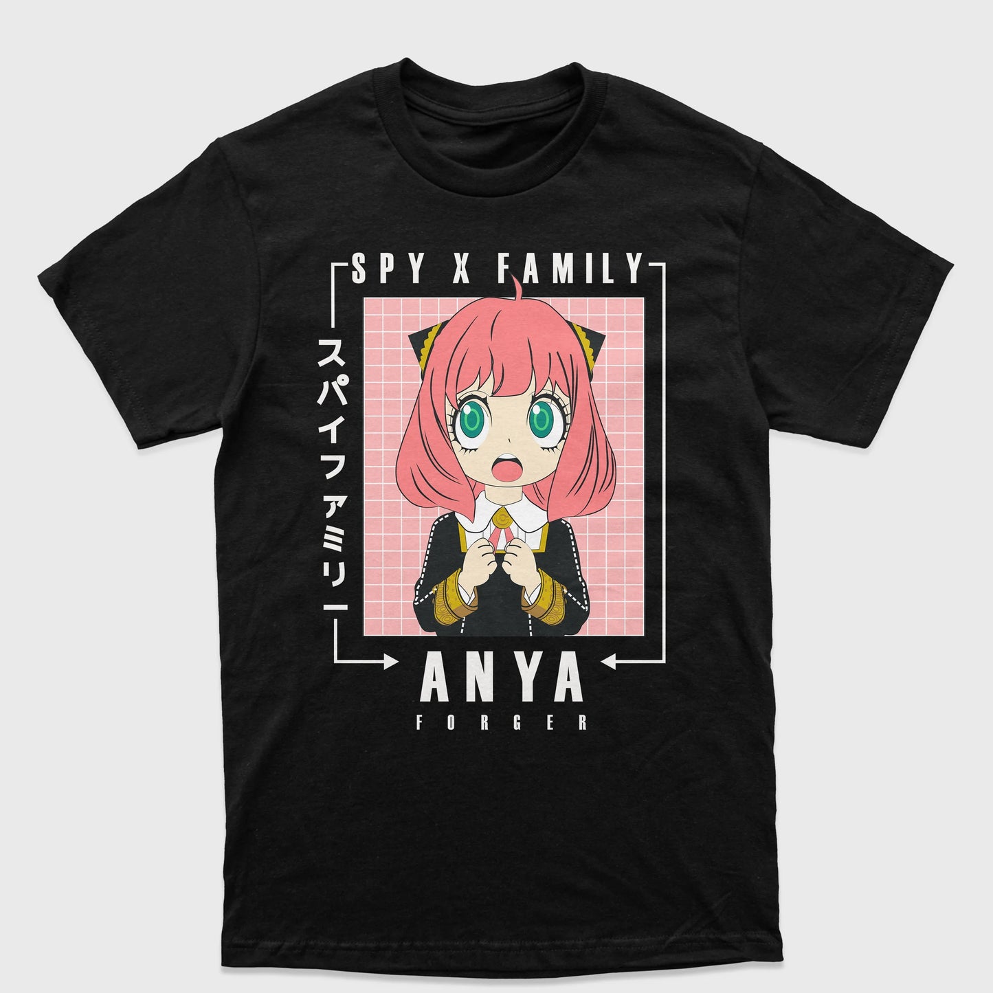 Camiseta Anya Fofinha Spy x Family-preto