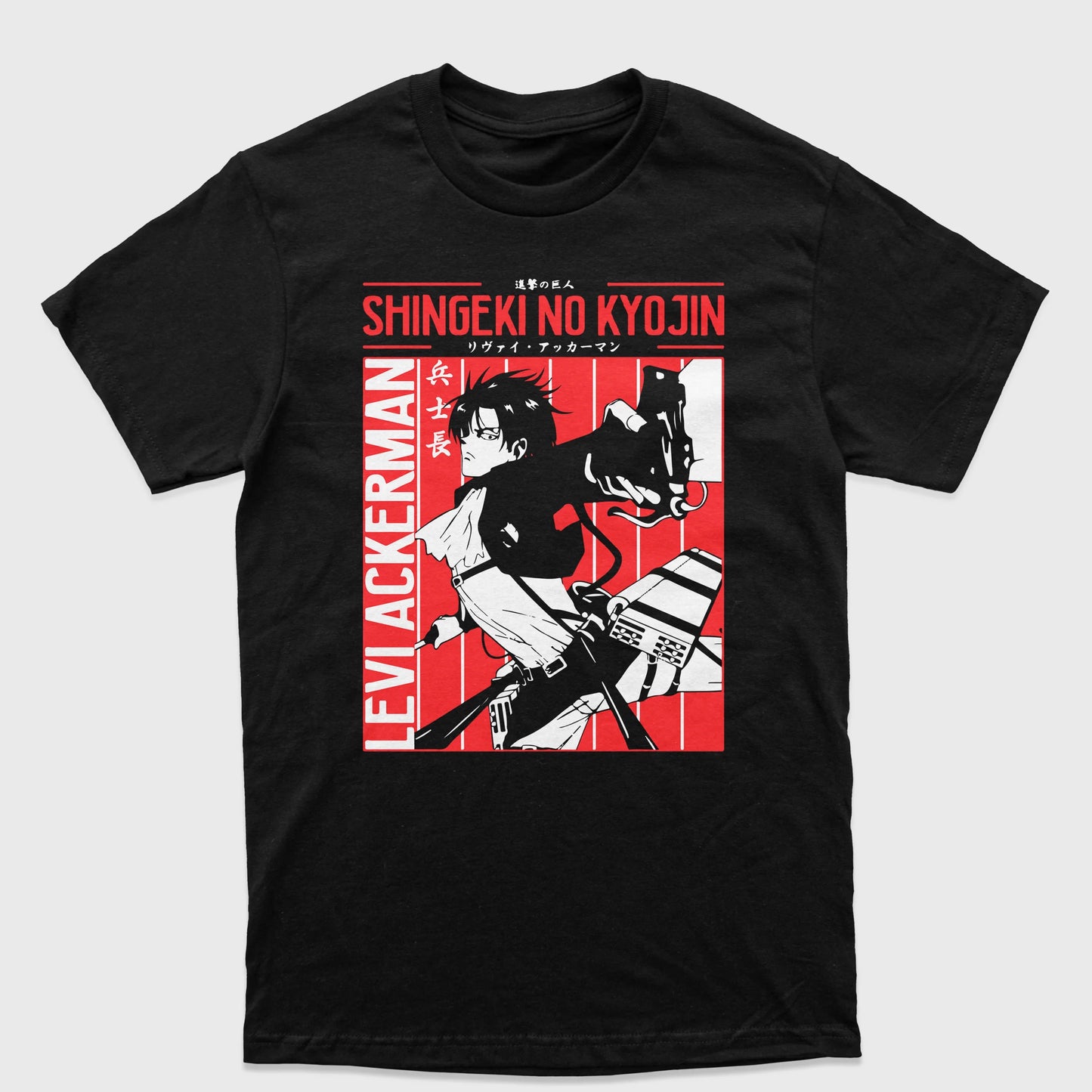 Camiseta Attack On Titan Levi Ackerman