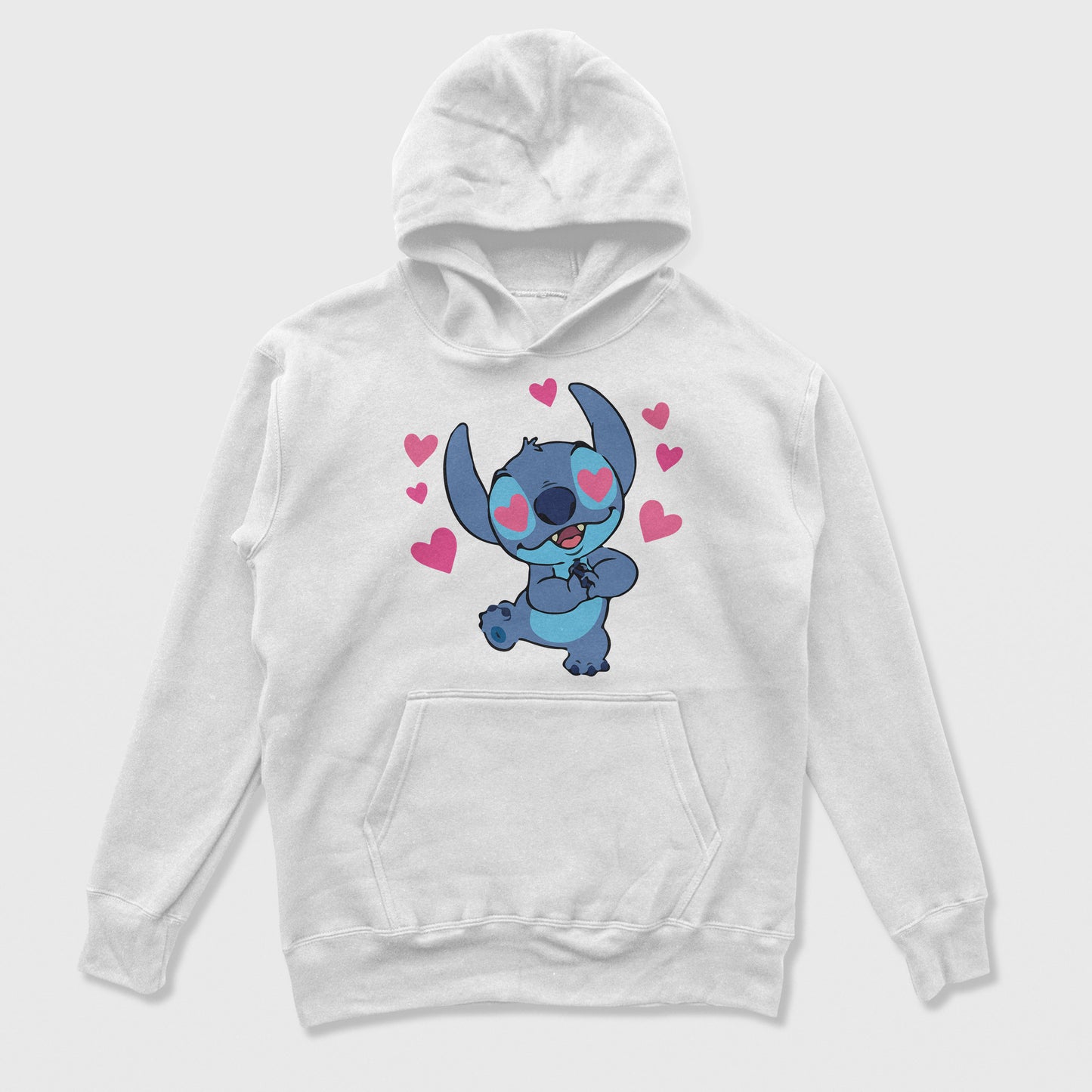 Moletom Canguru Stitch com Corações
