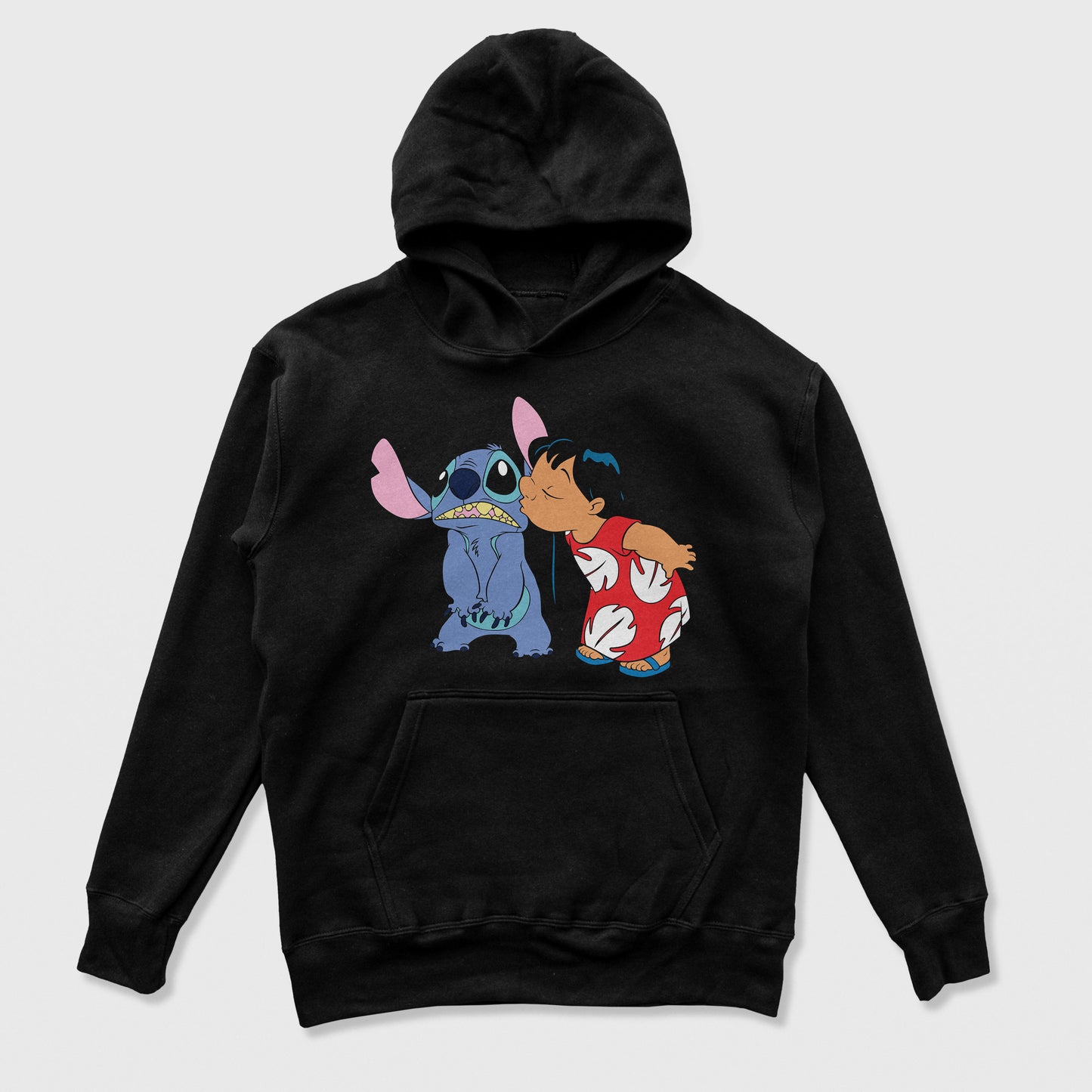 Moletom Canguru Lilo Beijando Stitch