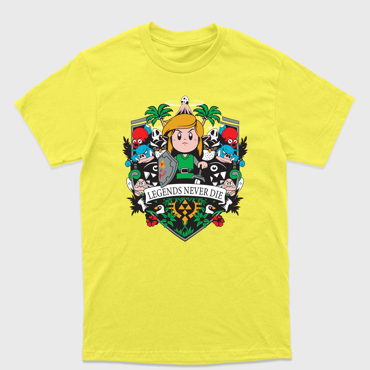 Camiseta Básica Legends Never Die Link Zelda