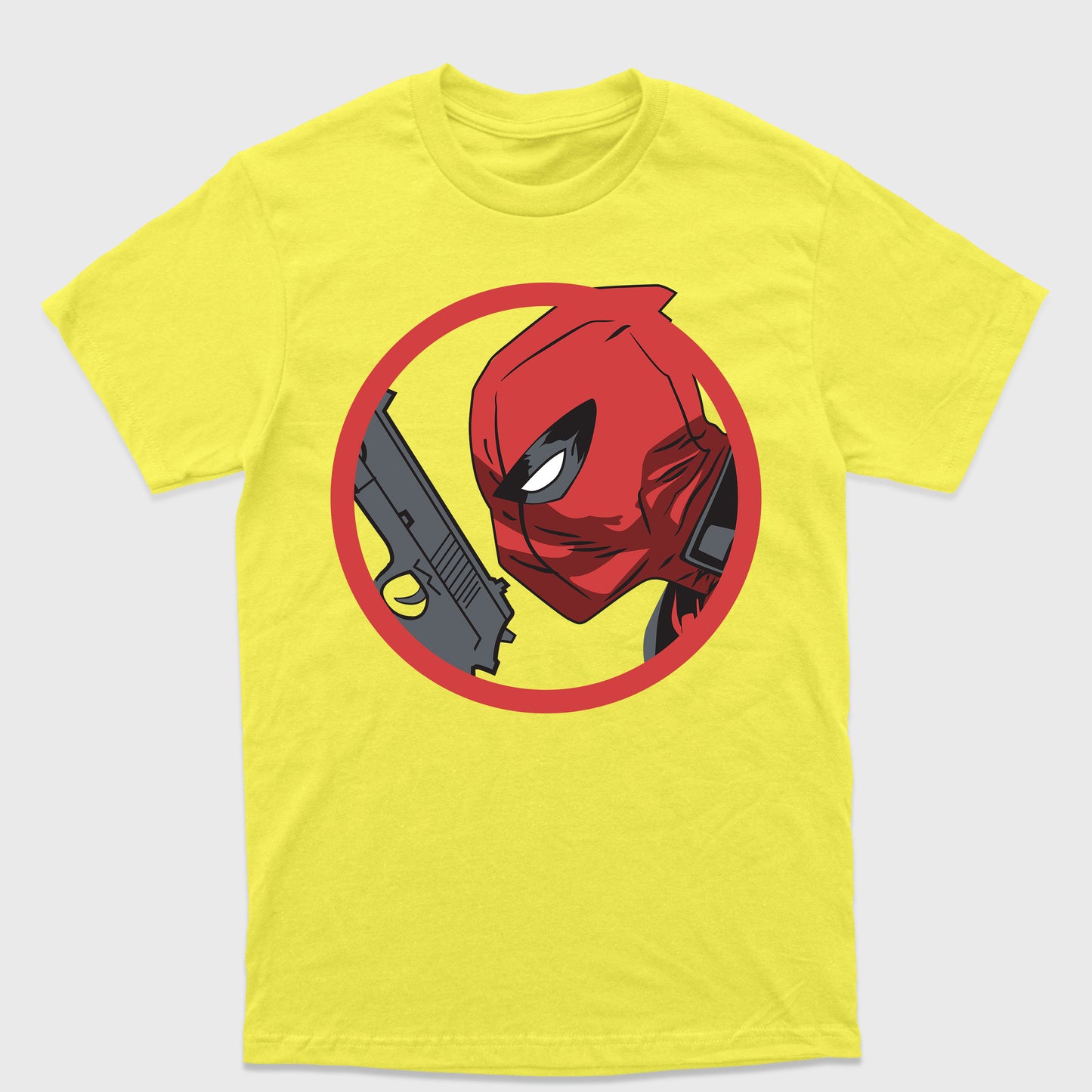 Camiseta Básica Deadpool With Gun