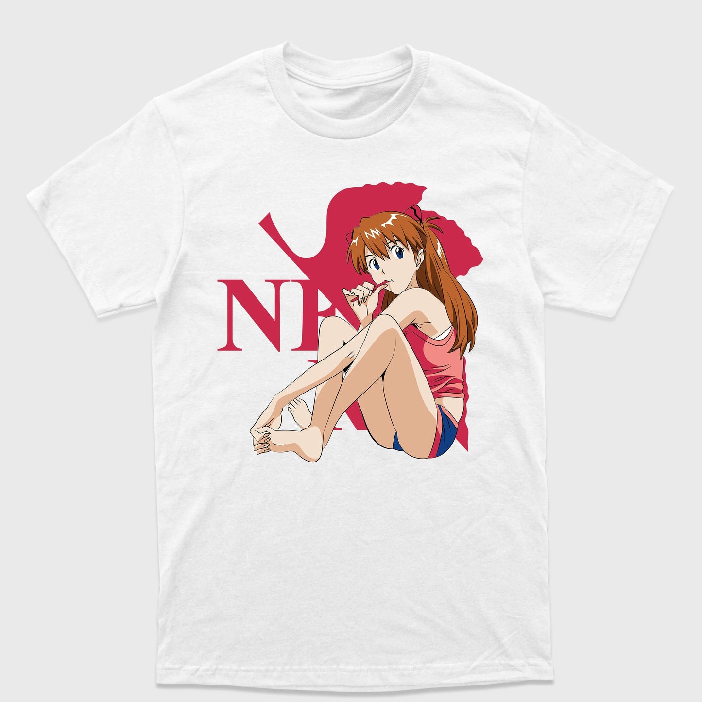Camiseta Básica Asuka Langley Evangelion