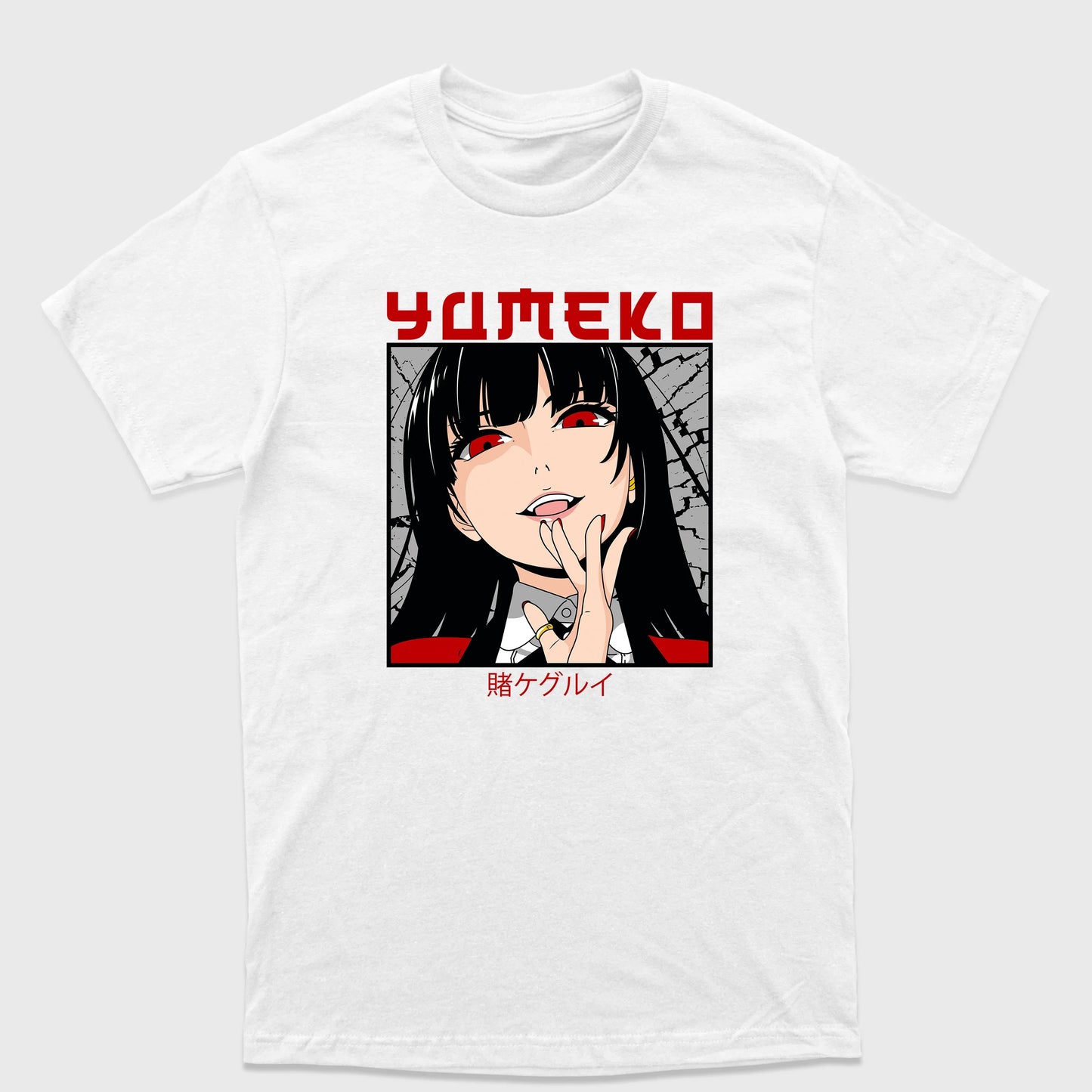 Camiseta Básica Yumeko Kakegurui Branco