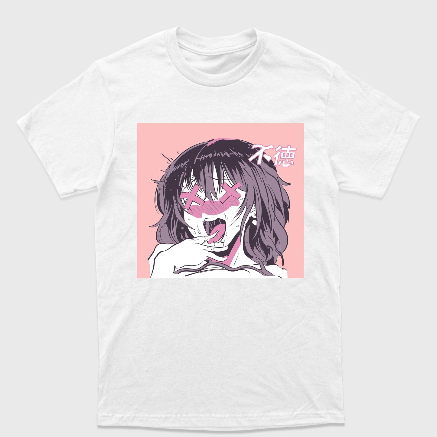 Camiseta Básica Anime Ecchi Girl Face