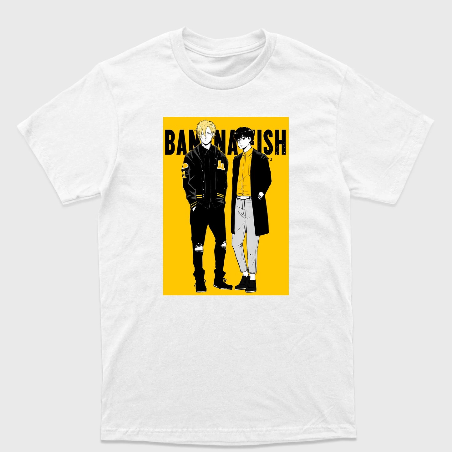 Camiseta Básica Eiji e Ash Banana Fish