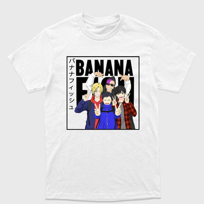 Camiseta Básica Personagens Banana Fish