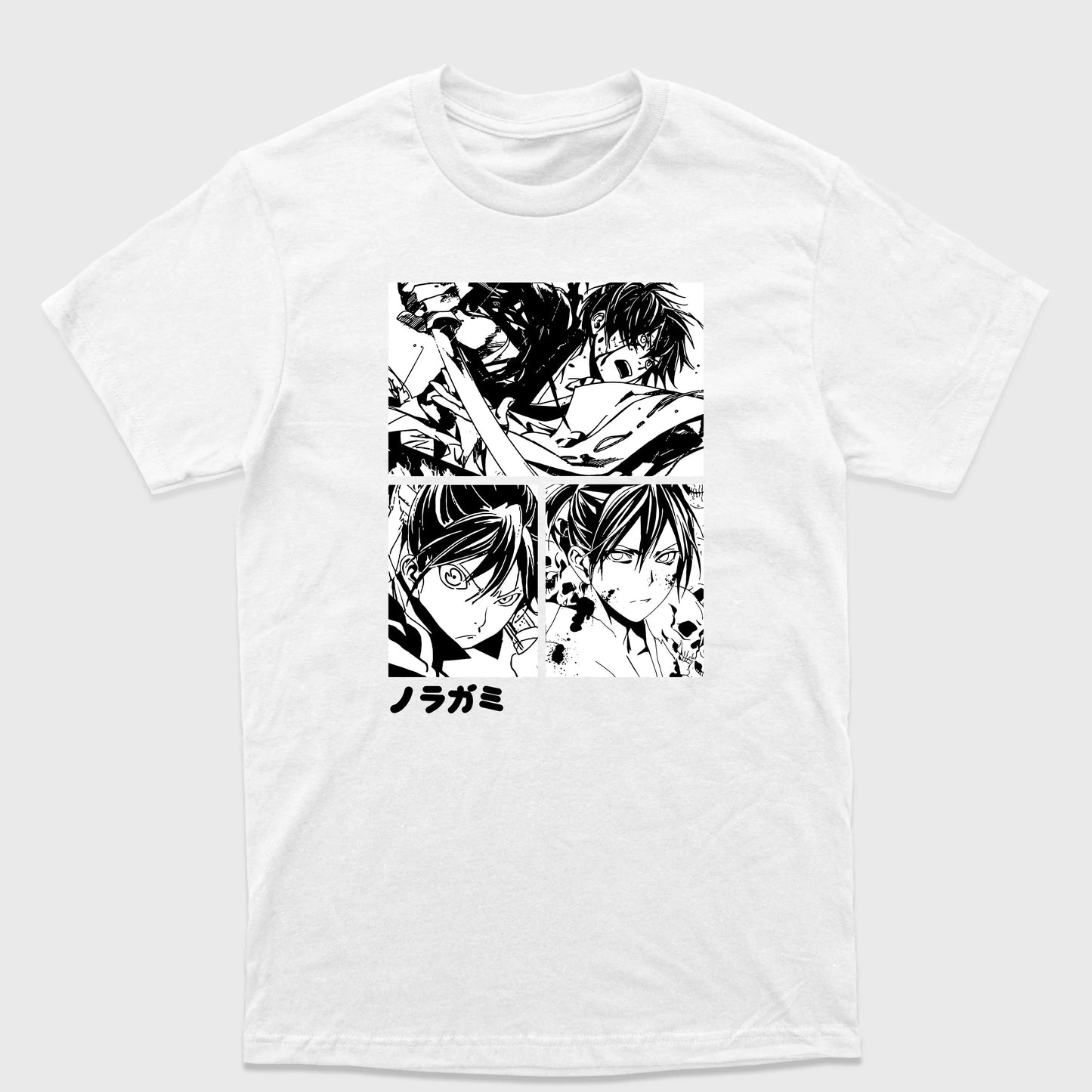 Camiseta Básica Noragami Yato Deus -  Branca