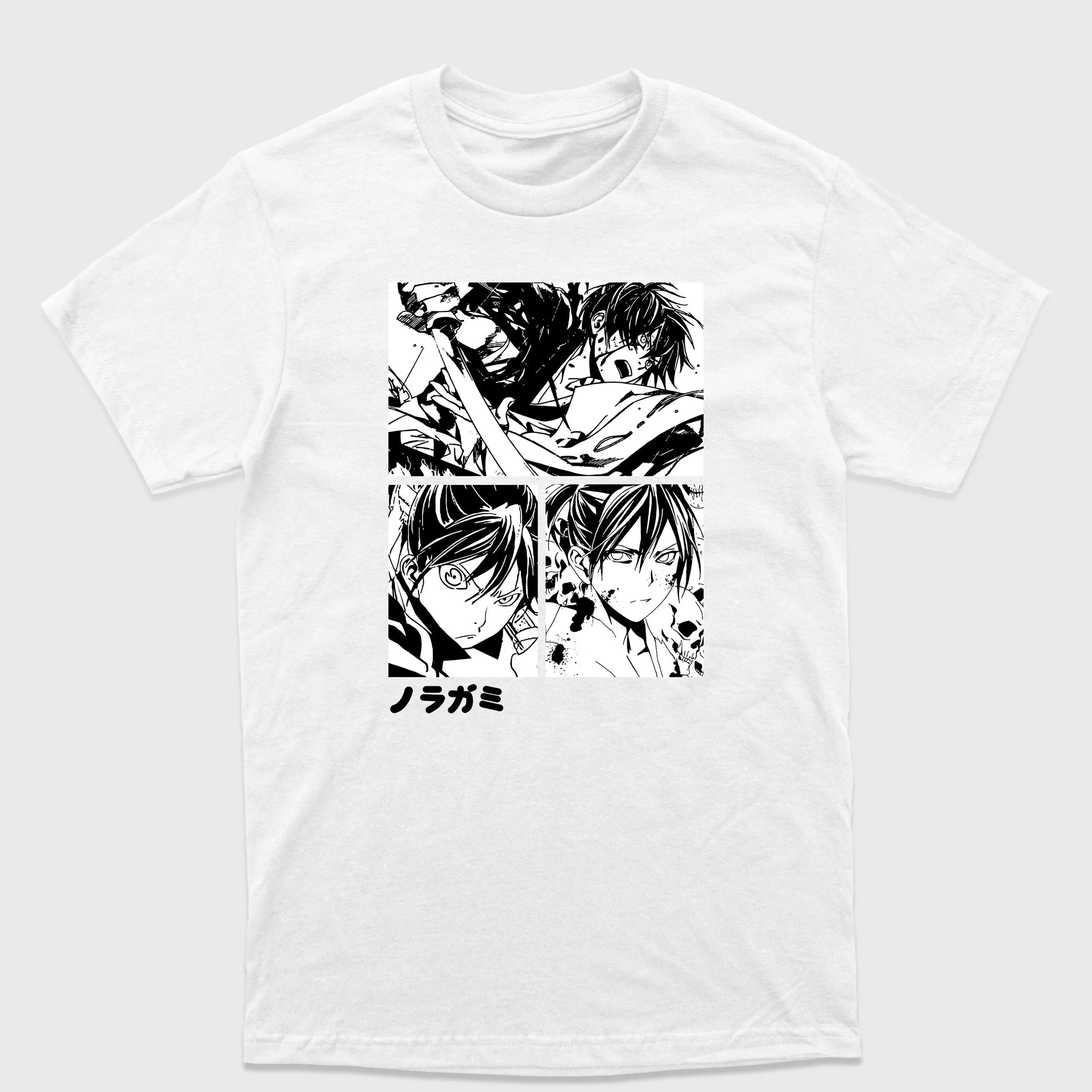 Camiseta Básica Noragami Yato Deus -  Branca