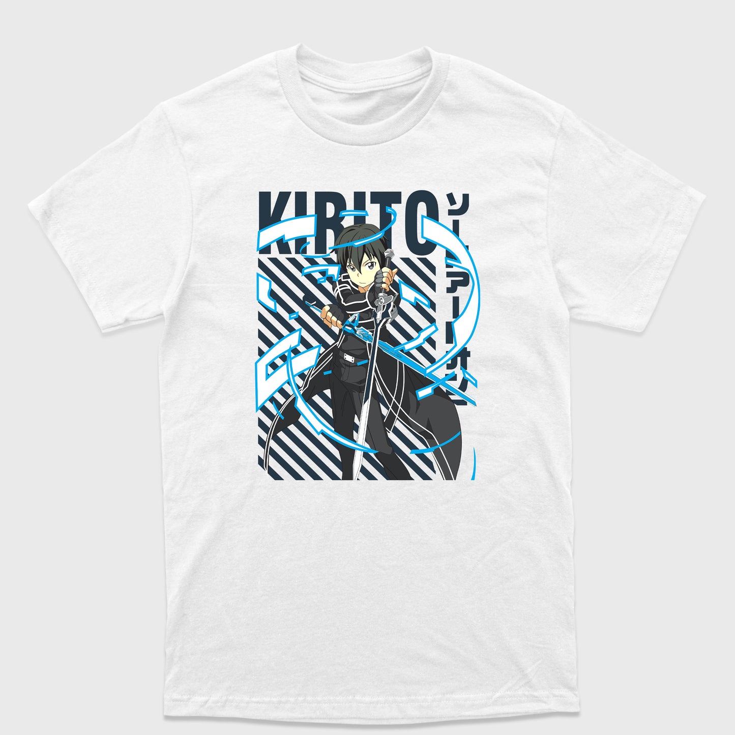 Camiseta Básica Kirito Sword Art Online Branco