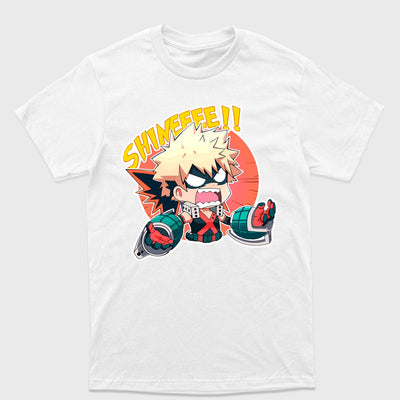 Camiseta Básica Katsuki Bakugo Chibi My Hero Academy