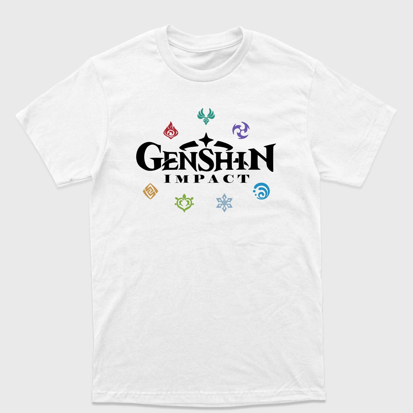 Camiseta Básica Genshin Impact Logo