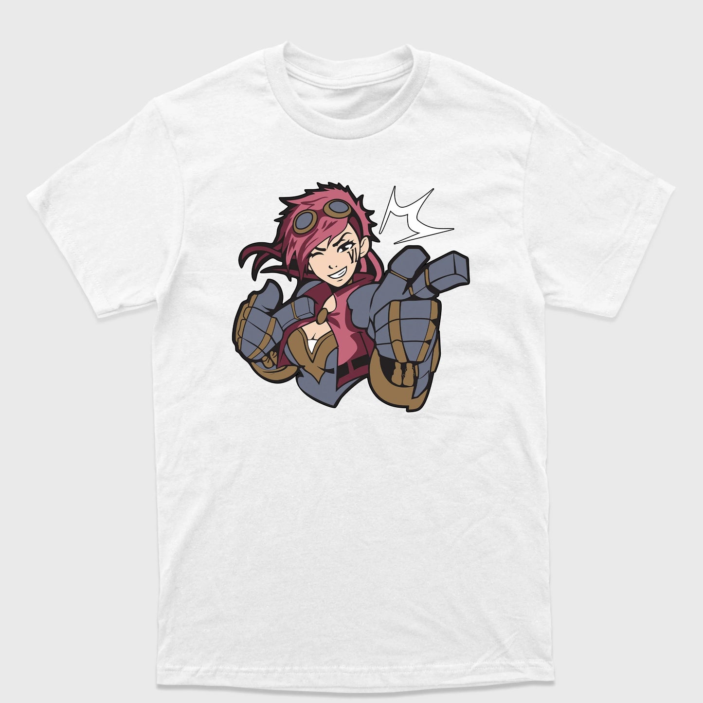 Camiseta Básica Vi League of Legends Arcane Branco