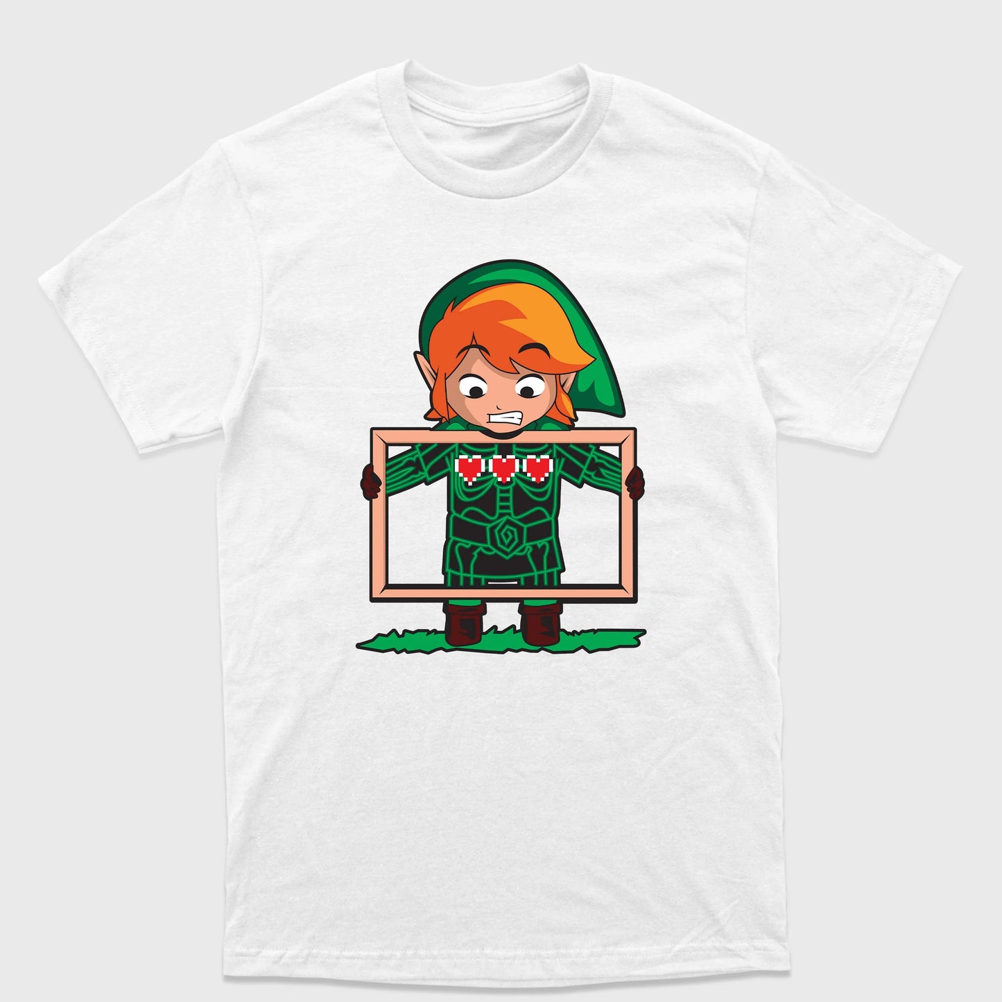 Camiseta Básica Raio-X Corações Link