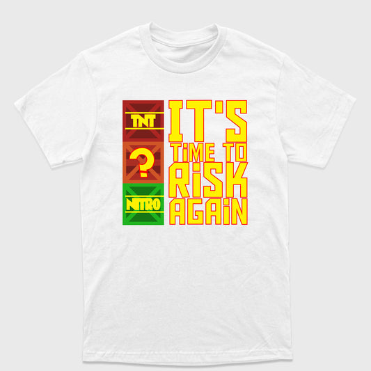 Camiseta Básica It's Time to Risk Again Crash