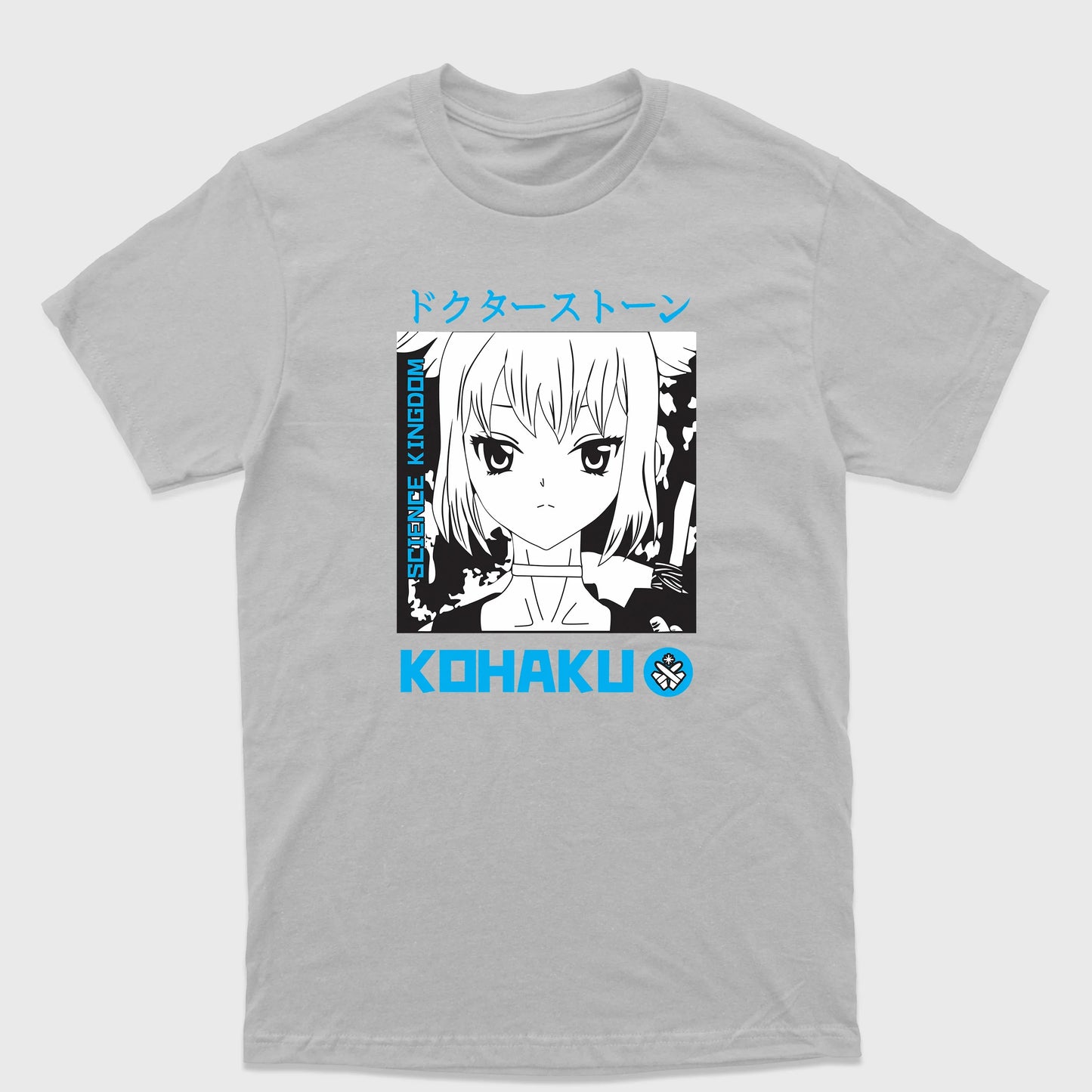 Camiseta Básica Kohaku Dr. Stone Cinza