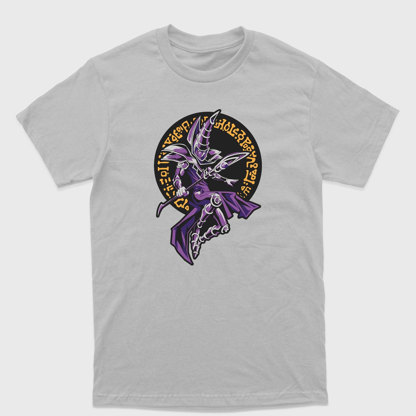 Camiseta Básica Mago Negro Yu-Gi-Oh!-cinza