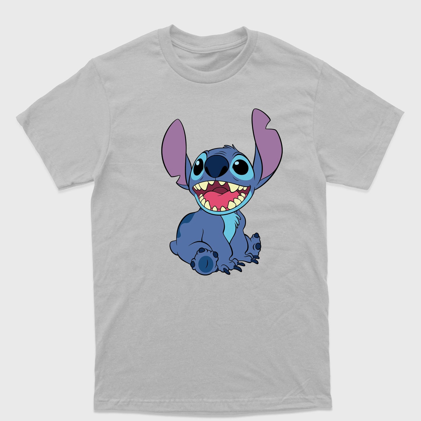 Camiseta Básica Stitch Sorrindo