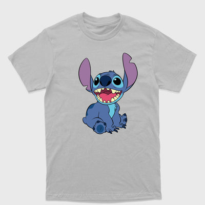 Camiseta Básica Stitch Sorrindo