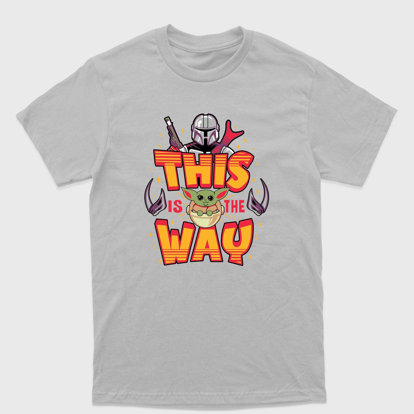 Camiseta Básica This is The Way Star Wars Cinza