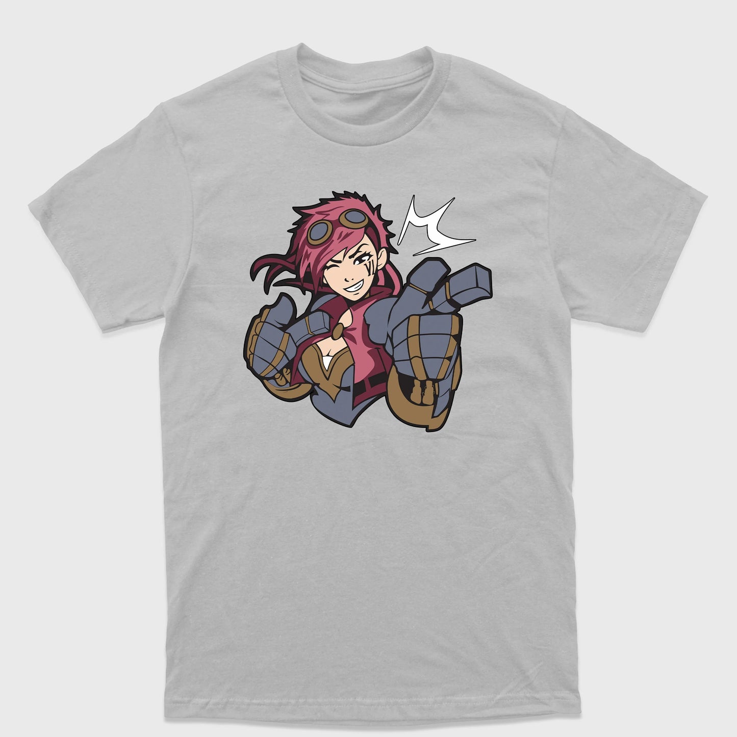Camiseta Básica Vi League of Legends Arcane Cinza