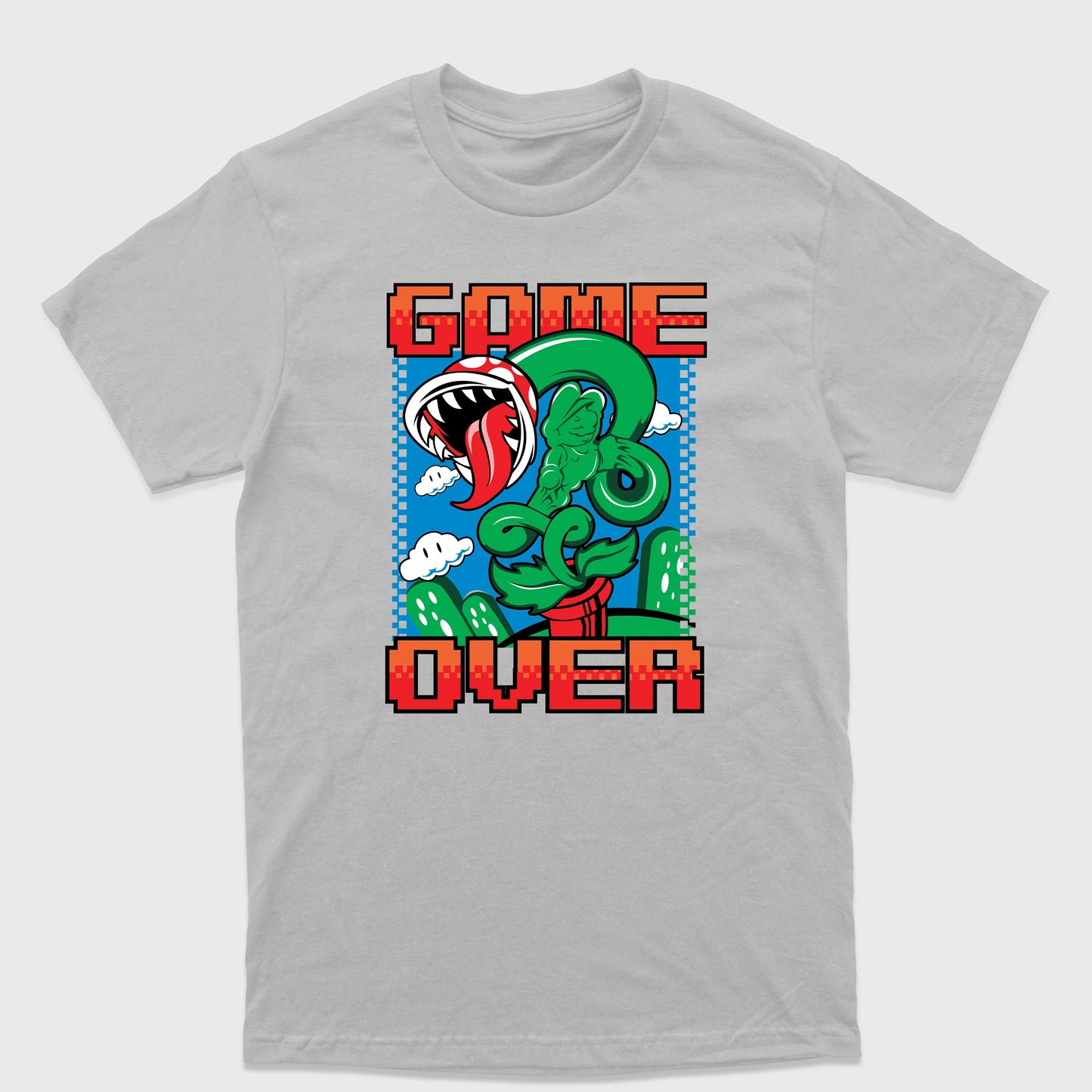 Camiseta Básica Game Over Mario World