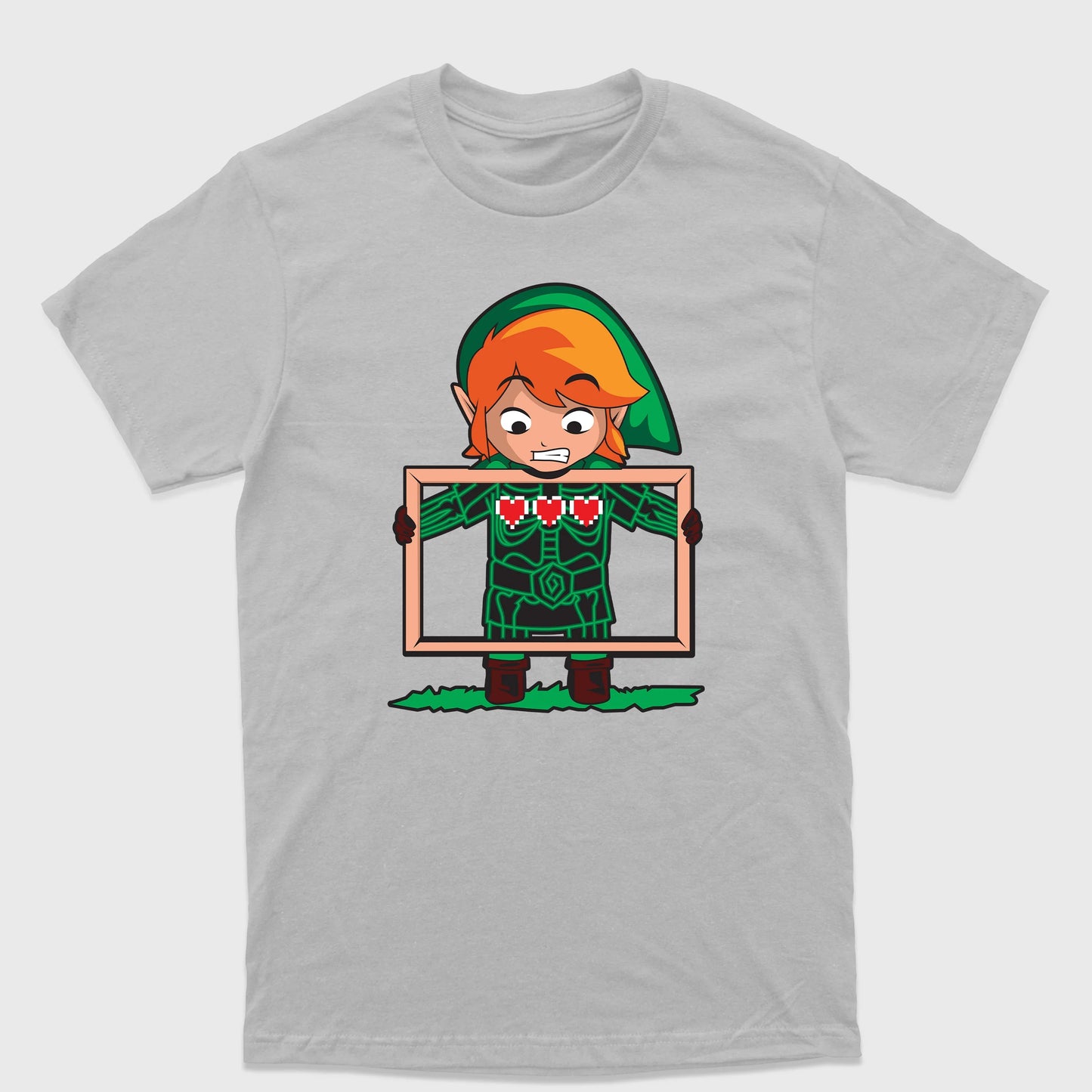 Camiseta Básica Raio-X Corações Link