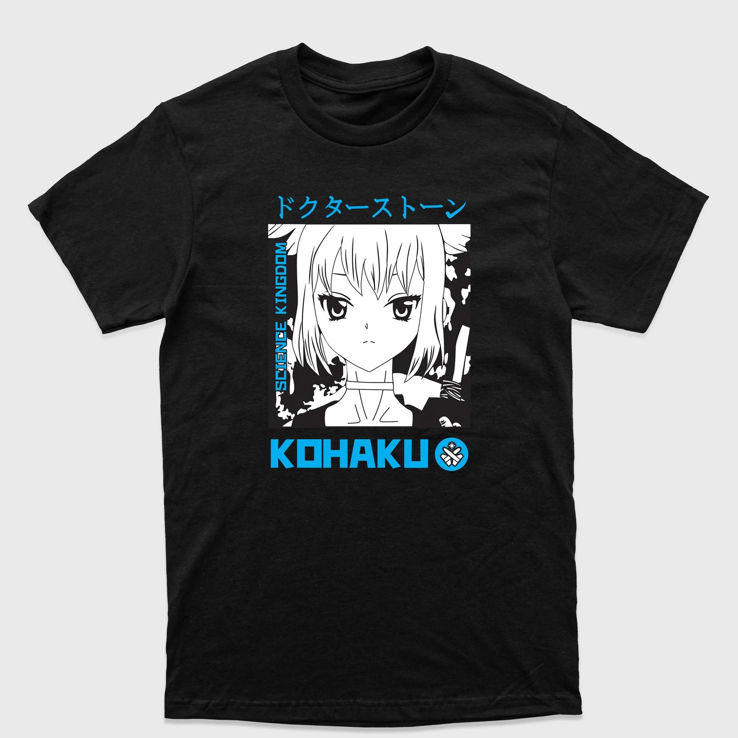 Camiseta Básica Kohaku Dr. Stone Preto