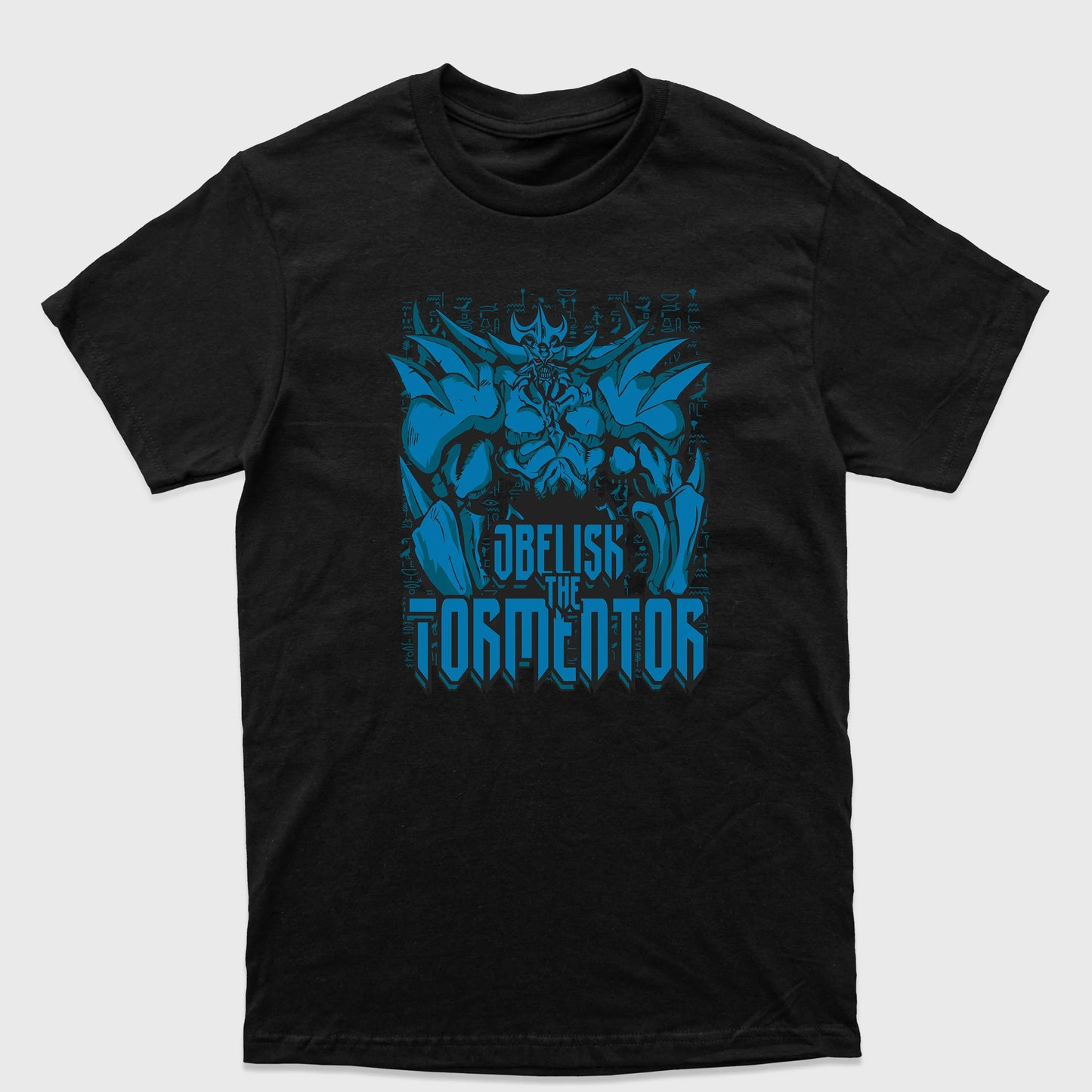 Camiseta Básica Obelisco o Atormentador Yu-Gi-Oh!-preto