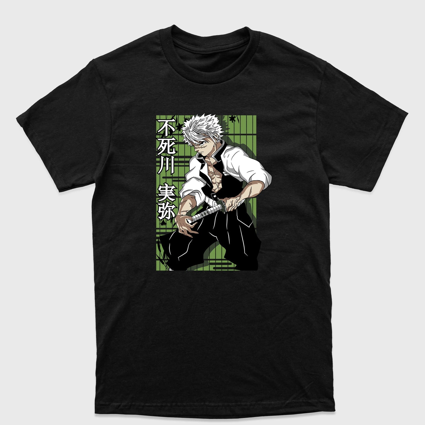 Camiseta Básica Sanemi Pilar do Vento Demon Slayer