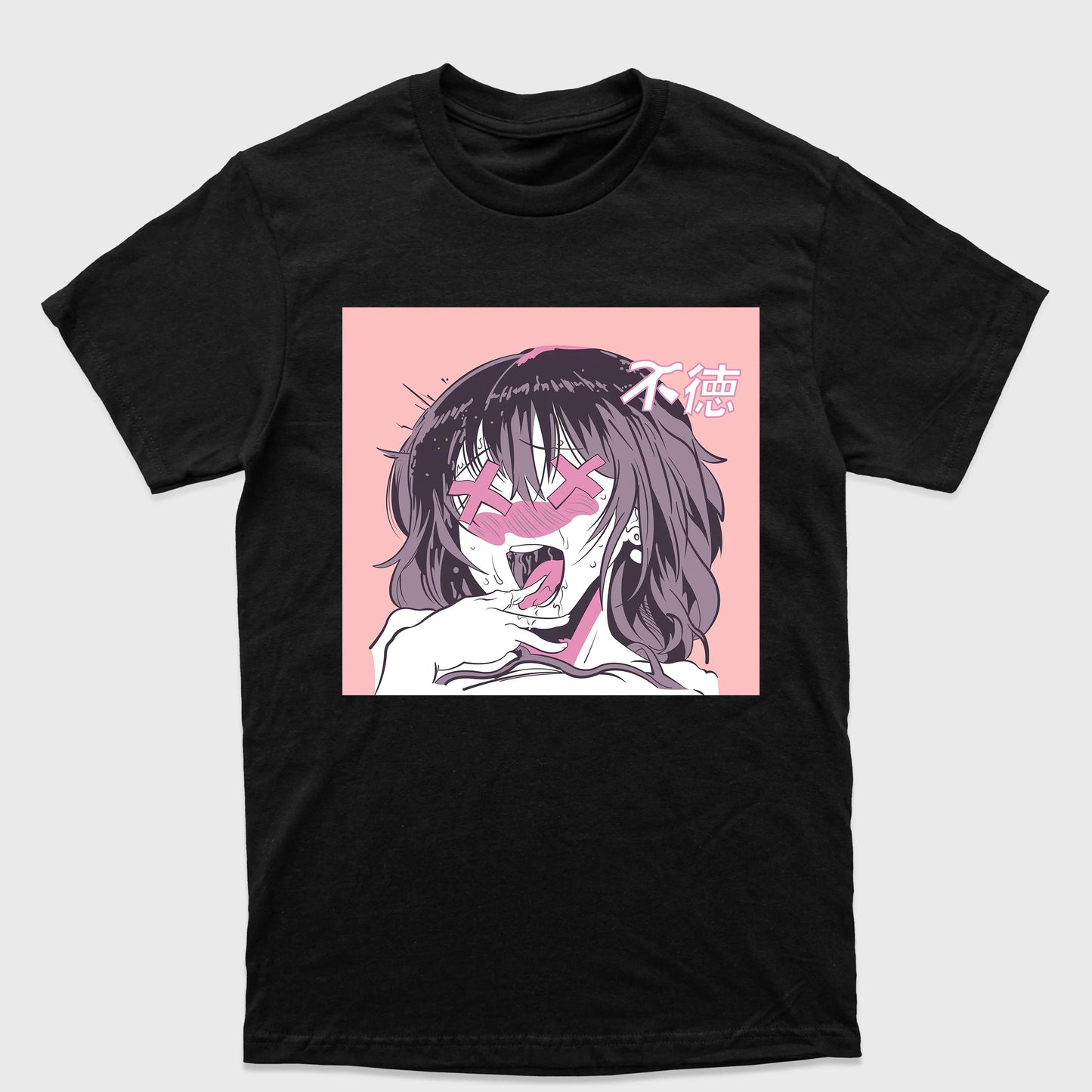 Camiseta Básica Anime Ecchi Girl Face