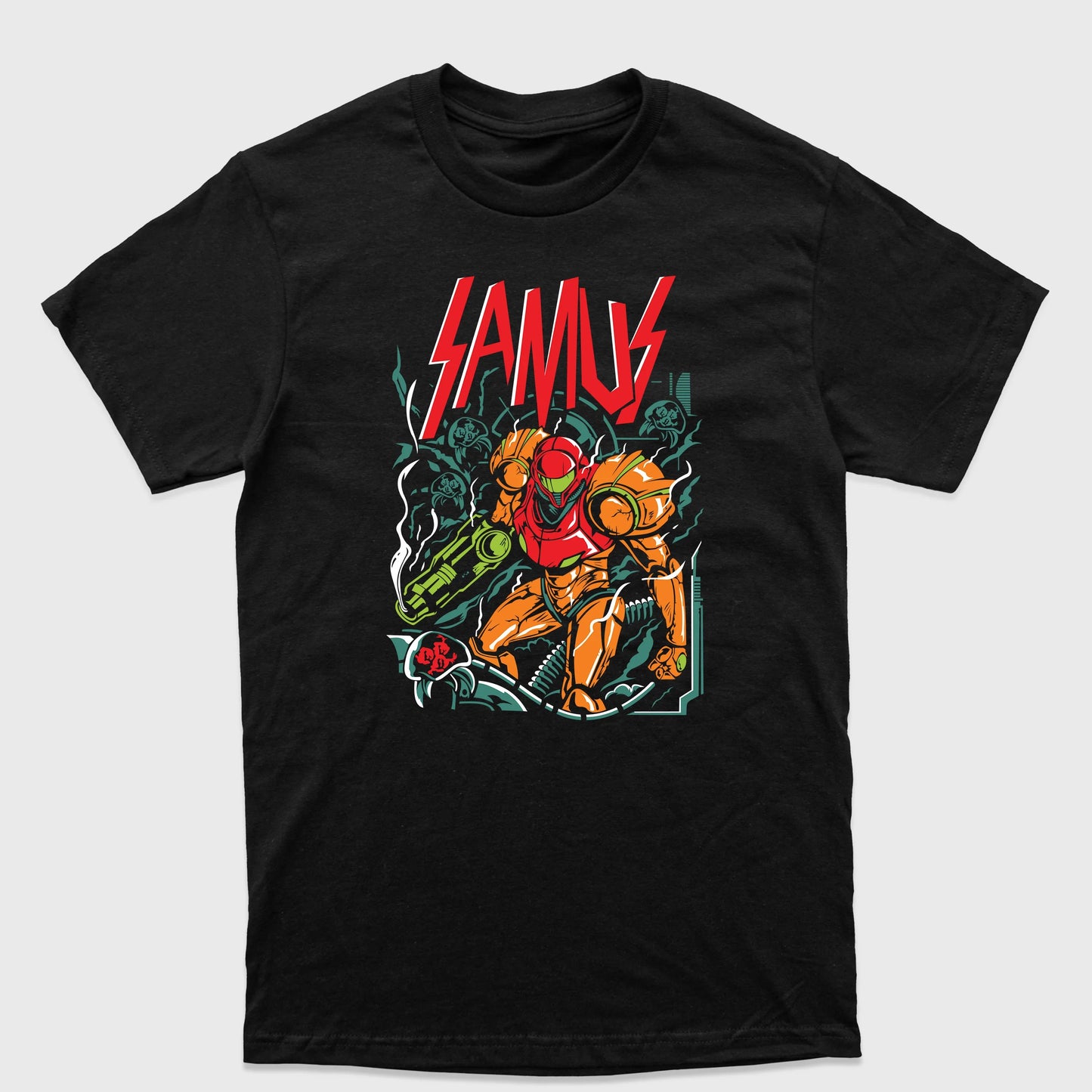 Camiseta Básica Samus Metroid