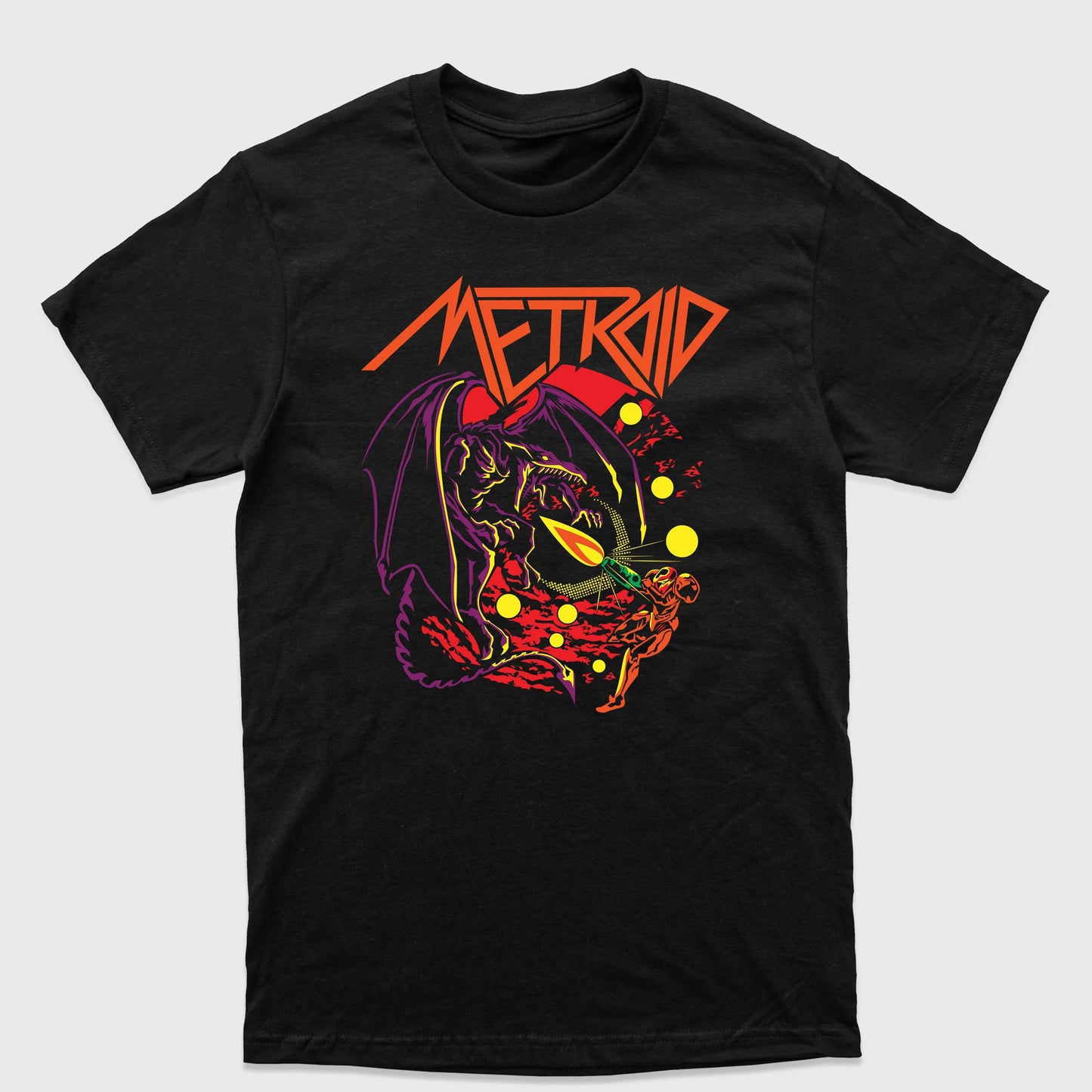 Camiseta Básica Metroid Game