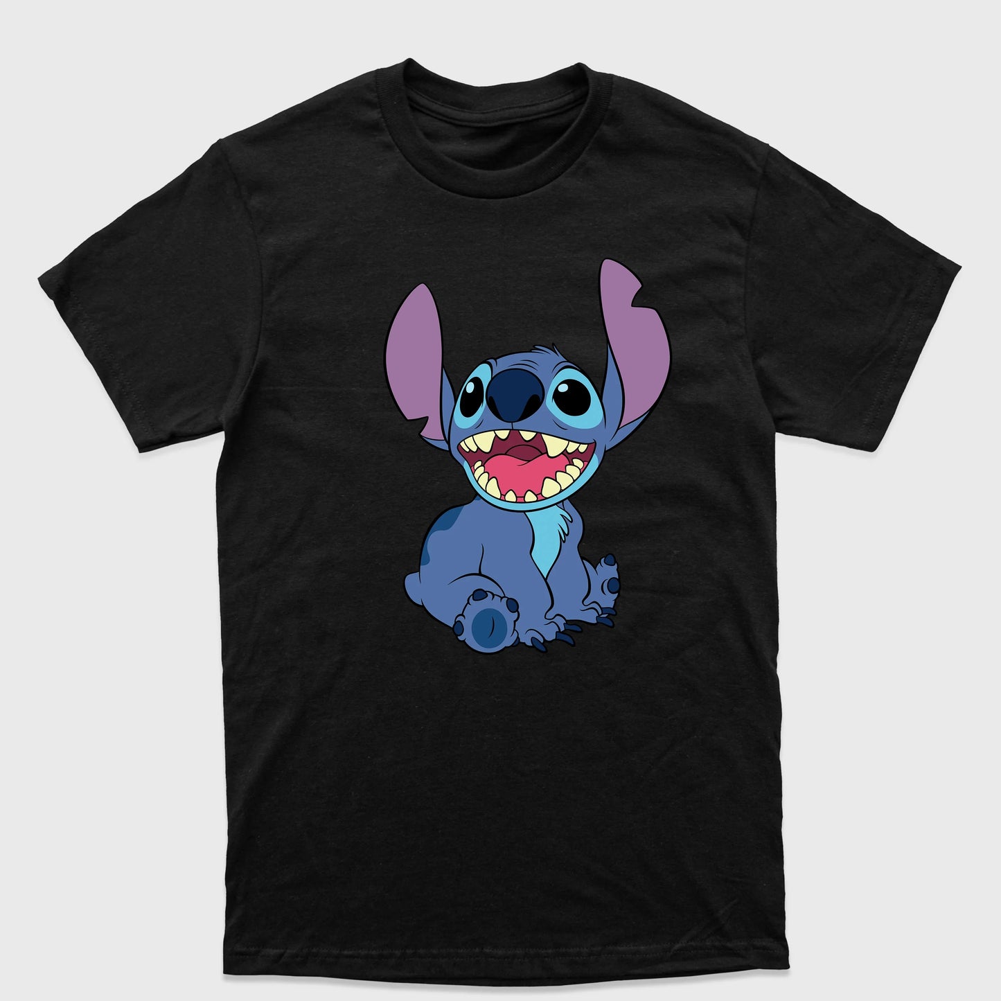 Camiseta Básica Stitch Sorrindo