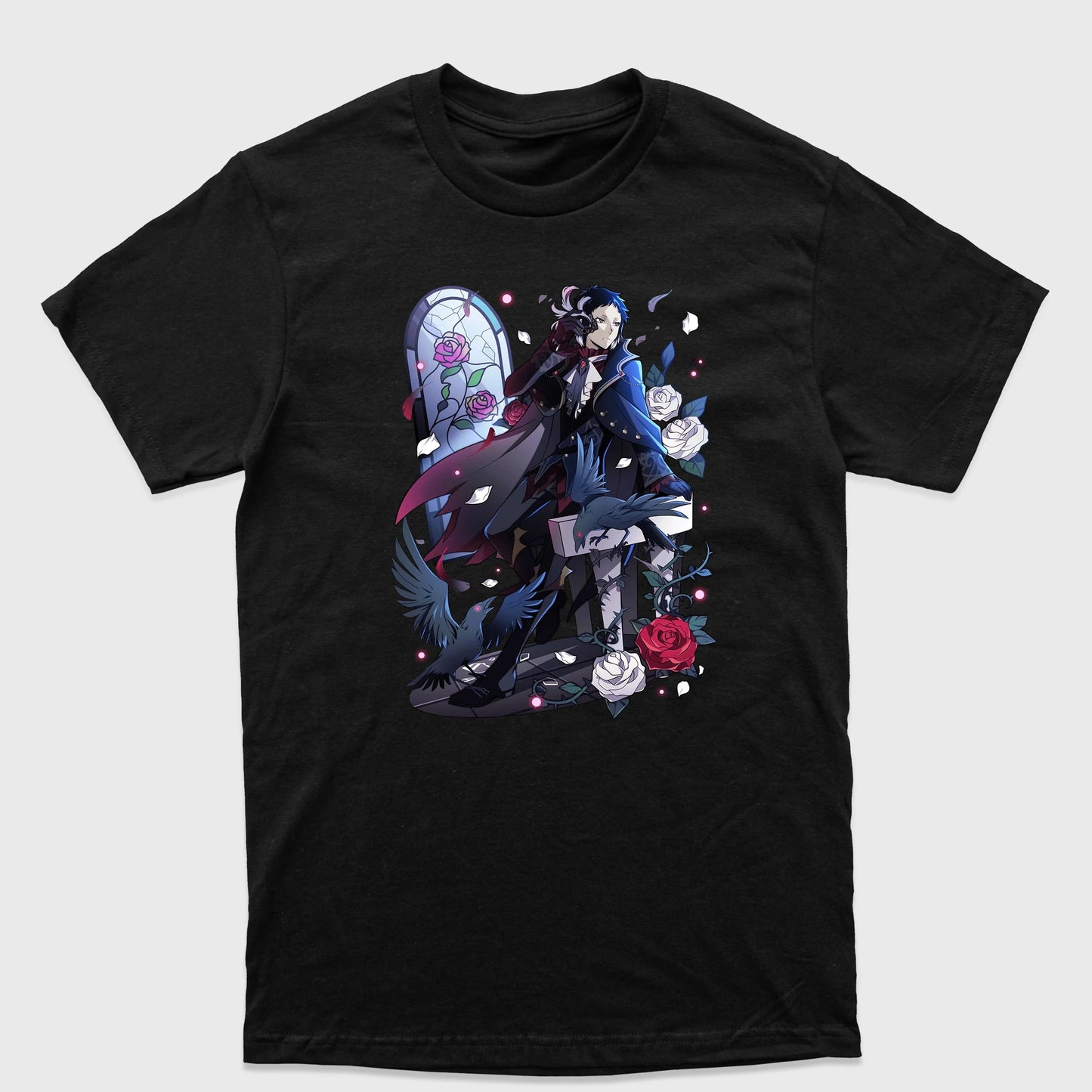 Camiseta Básica Akutagawa R. Bungou Stray Dogs-preto